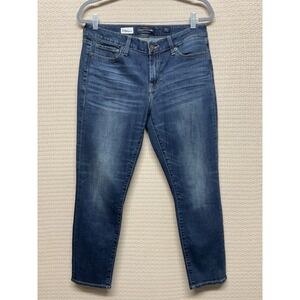 Lucky Brand Lolita Crop Jeans Womens 10/30 Blue Dark Wash Stretch 32x26